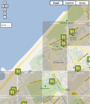 Wandel- en fietsroutes in de buurt van Kijkduinpark